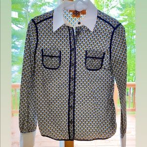 Tory Burch Contrast-Binding Shirt